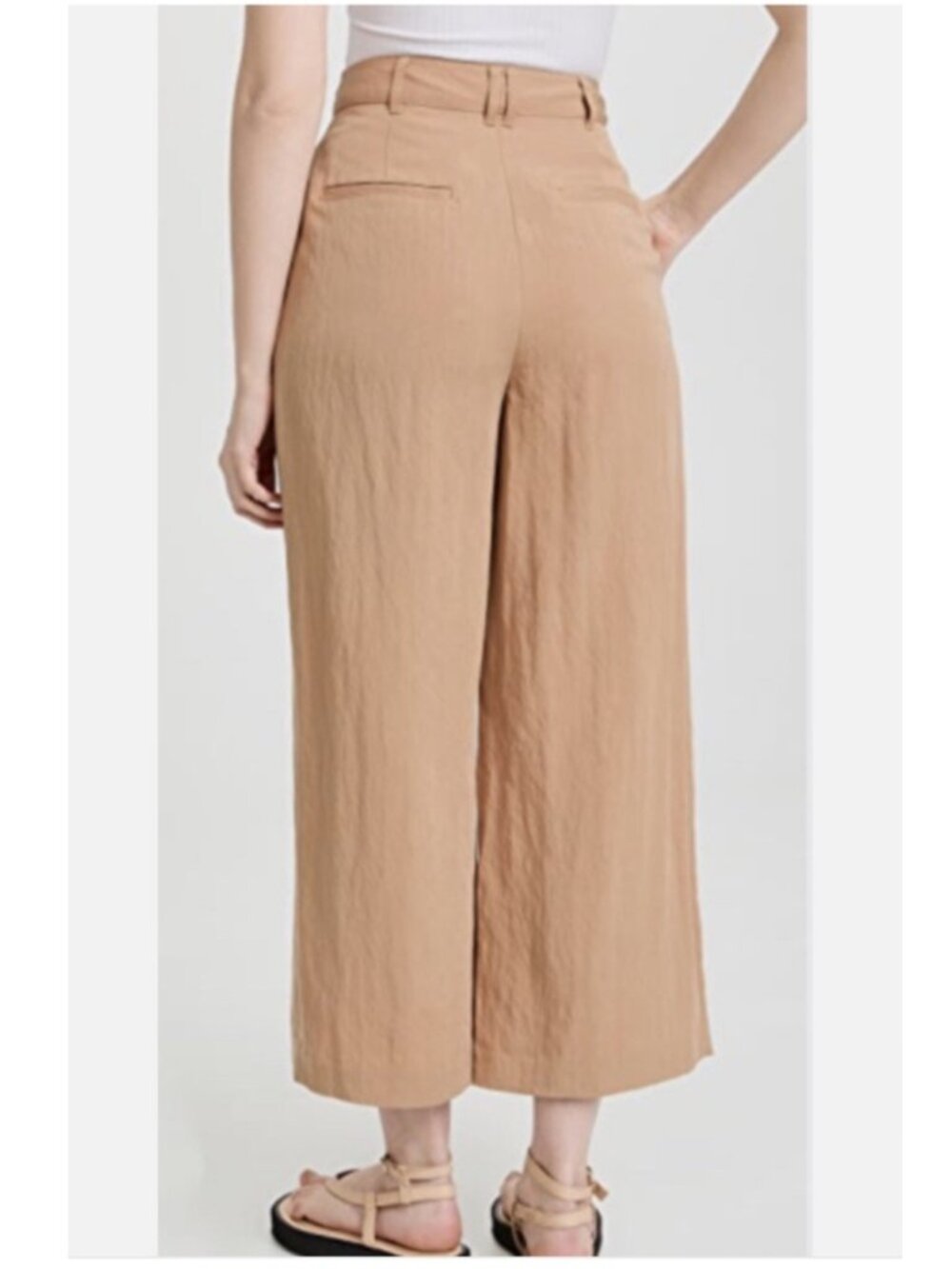 Rag & Bone Women’s Dark Khaki Ivy Culotte Cropped Pants 2 - Picture 2 of 13